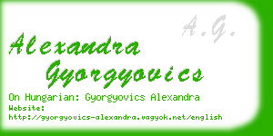 alexandra gyorgyovics business card